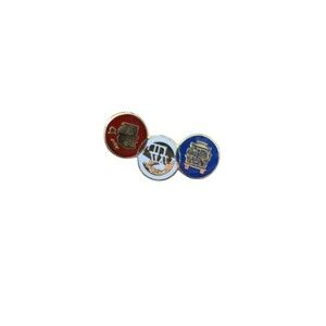 Vintage safe driving award lapel pins